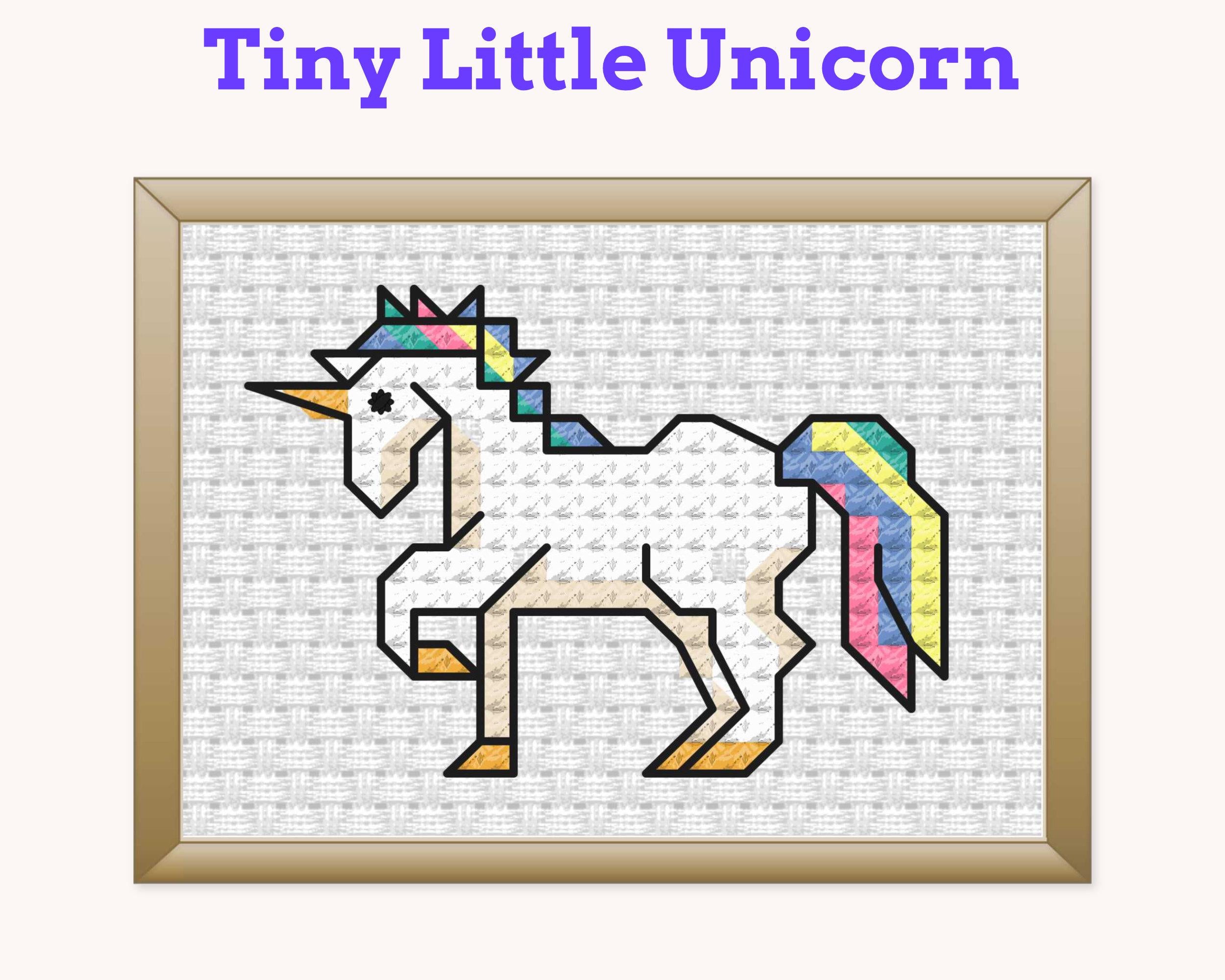 Tiny Little Unicorn Cross Stitch Pattern PDF