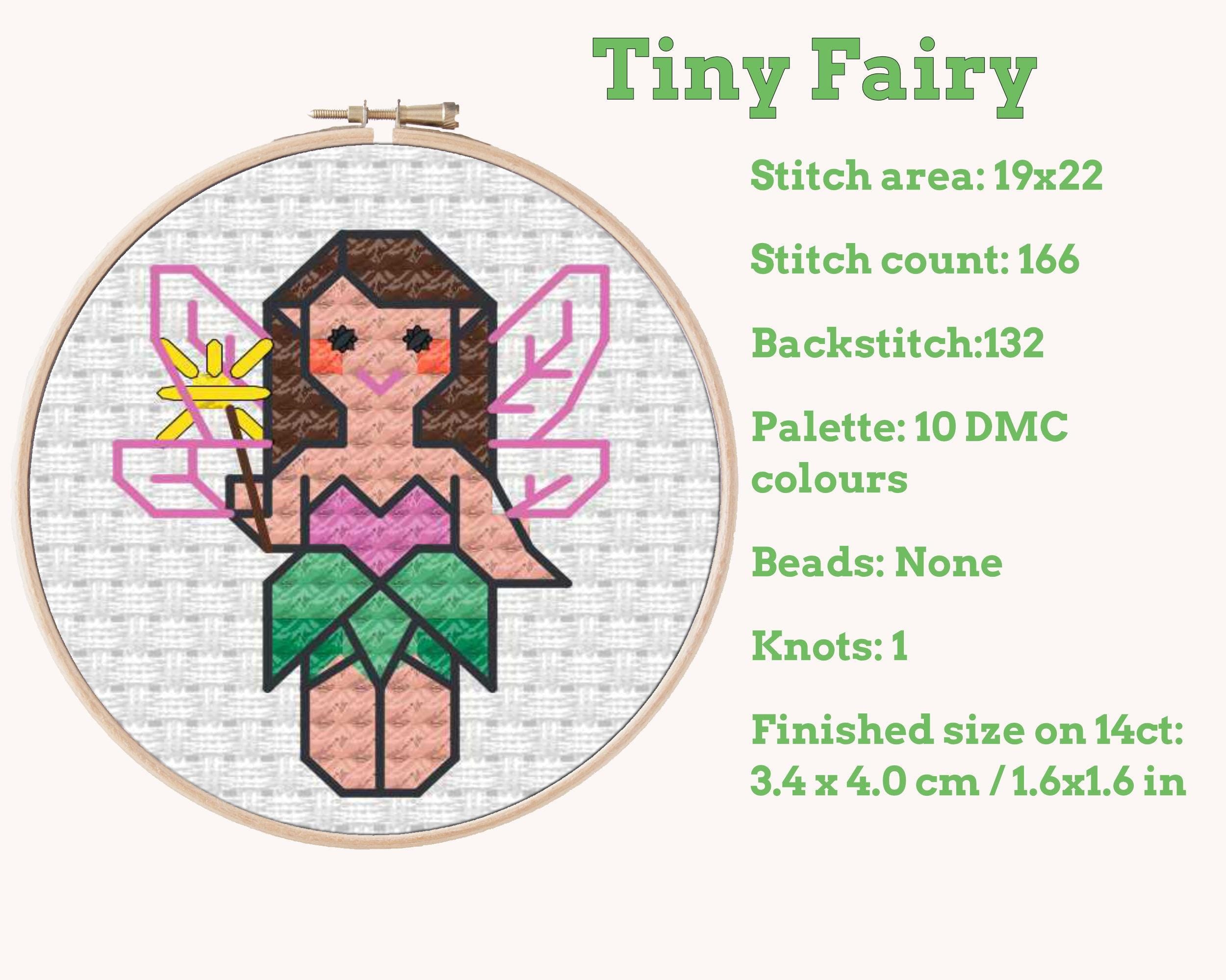 Tiny Little Fairy Cross Stitch Pattern PDF Secondary image