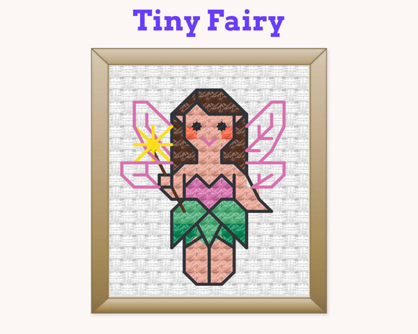 Tiny Little Fairy Cross Stitch Pattern PDF