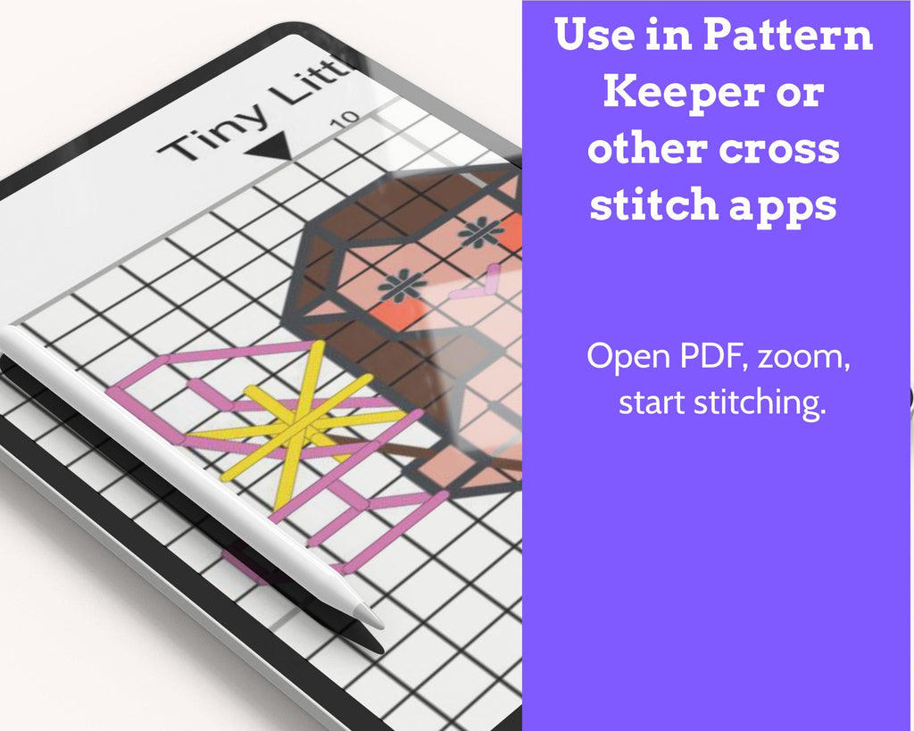 Tiny Little Fairy Cross Stitch Pattern PDF
