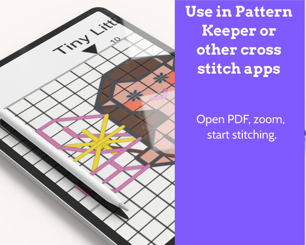 Tiny Little Fairy Cross Stitch Pattern PDF