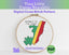 Congo Cross Stitch Pattern: Tiny Flag Map, Republic of the Congo