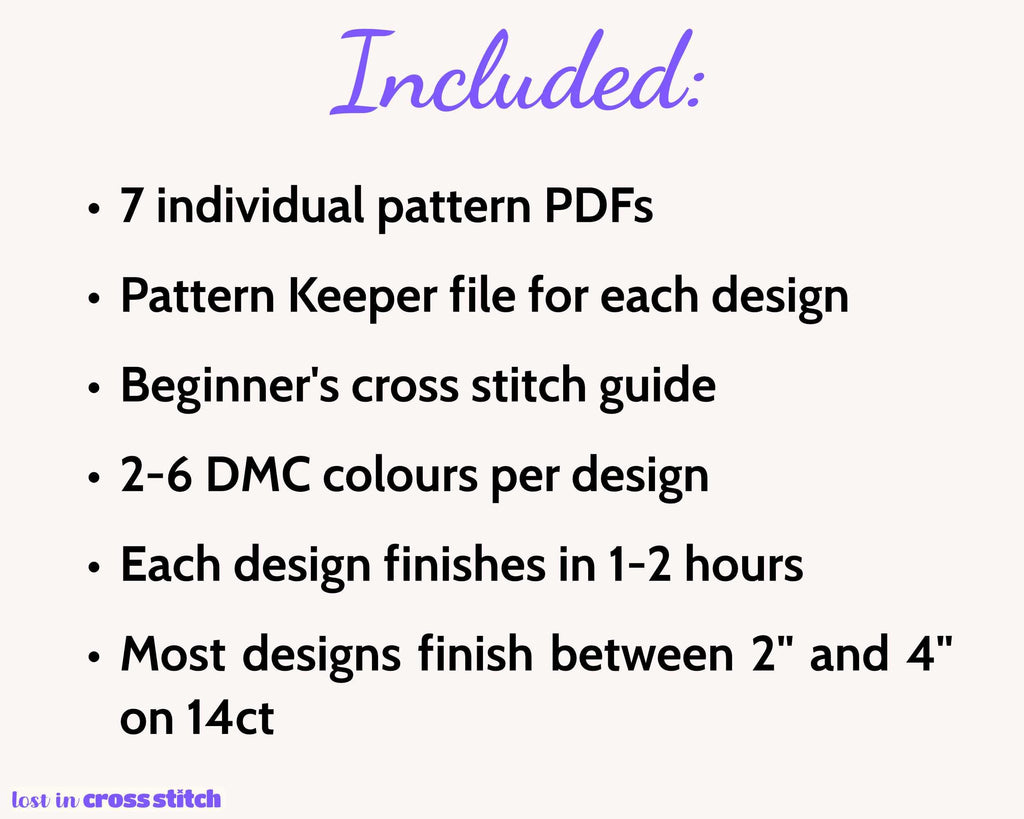 Central America Cross Stitch Pattern Bundle