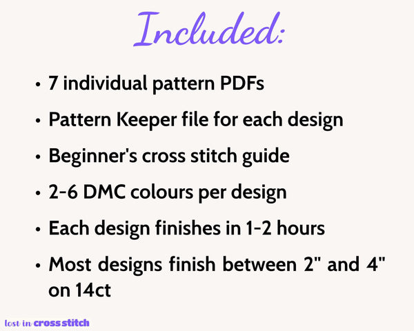Central America Cross Stitch Pattern Bundle