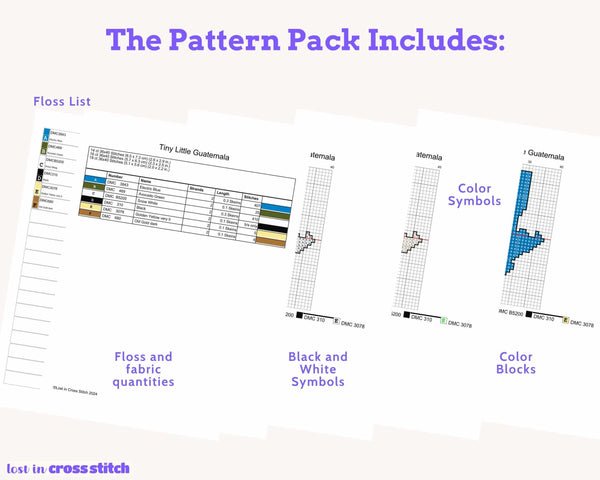 Central America Cross Stitch Pattern Bundle