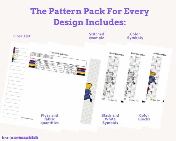 South America Cross Stitch Pattern Bundle
