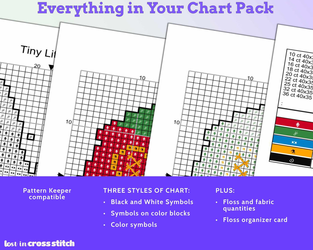 Eritrea Cross Stitch Pattern: Tiny Flag Map
