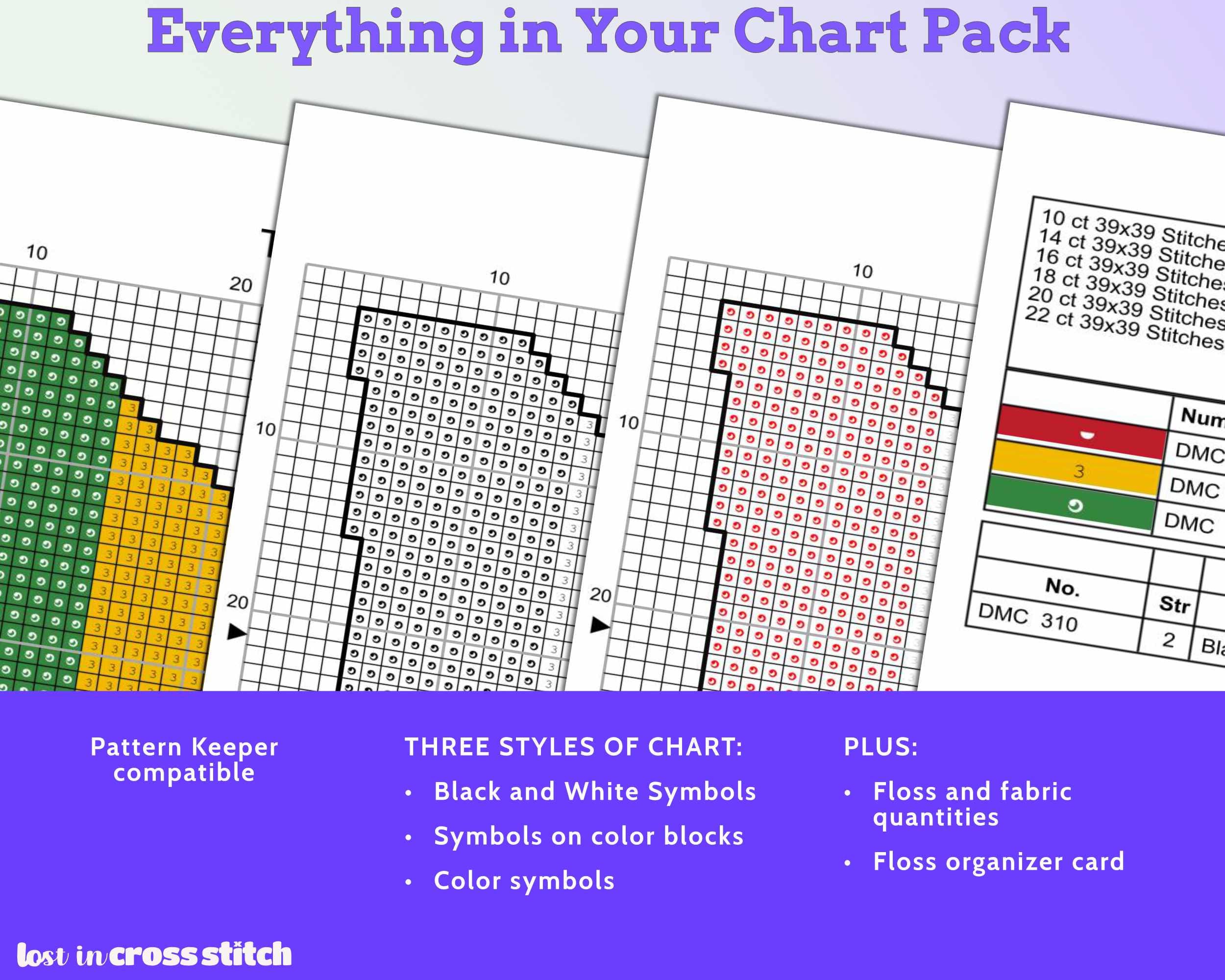 Mali Cross Stitch Pattern: Tiny Flag Map