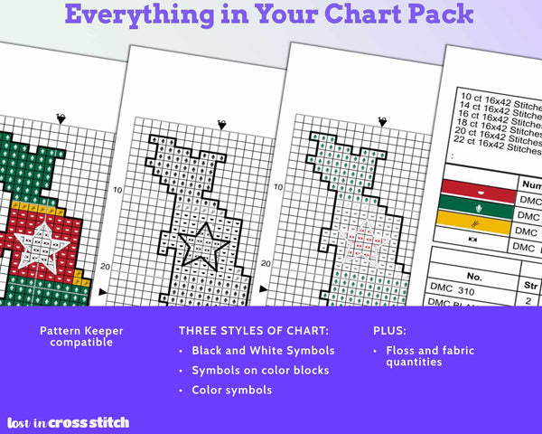 Togo Cross Stitch Pattern: Tiny Flag Map