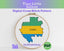 Gabon Cross Stitch Pattern: Tiny Flag Map