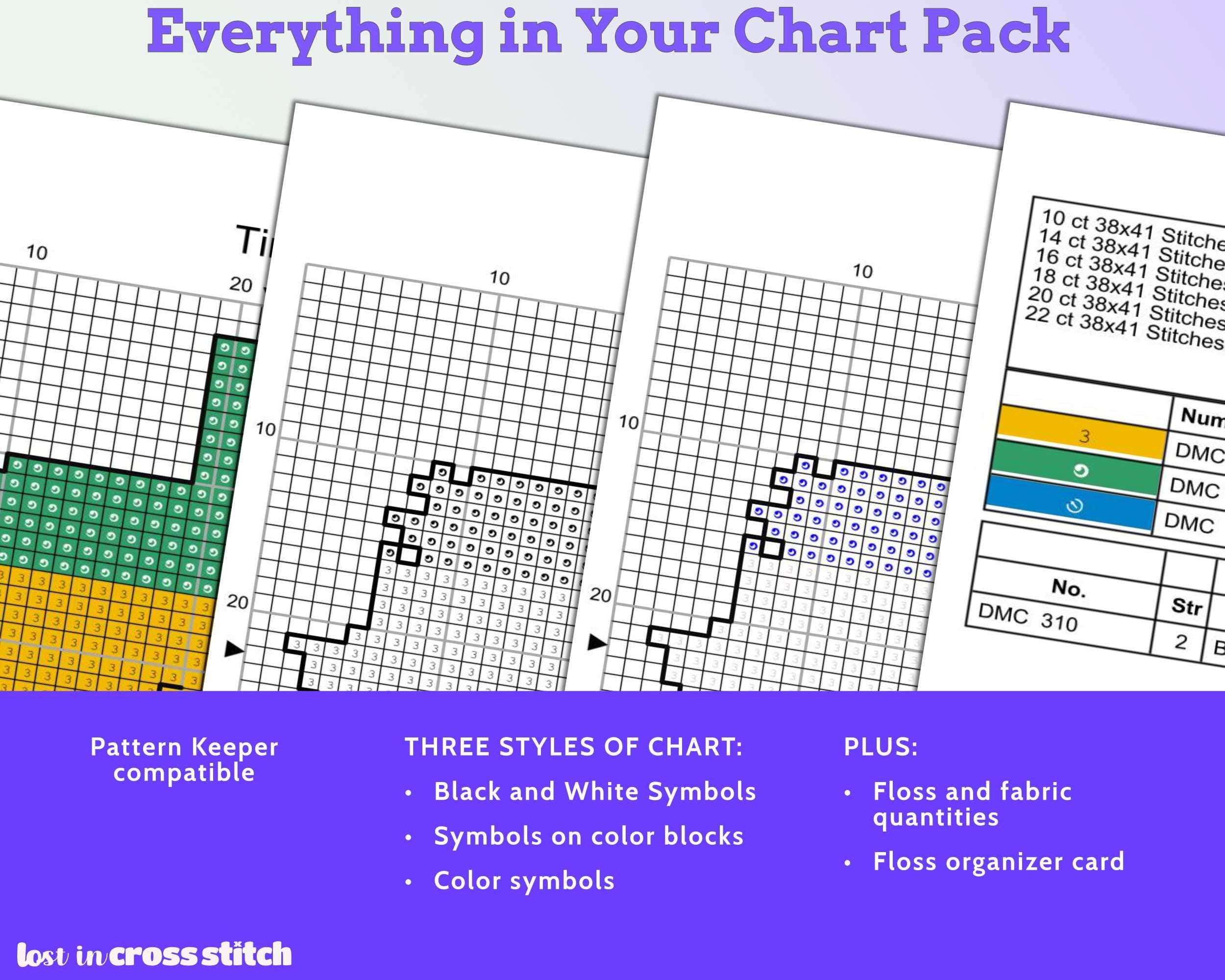Gabon Cross Stitch Pattern: Tiny Flag Map