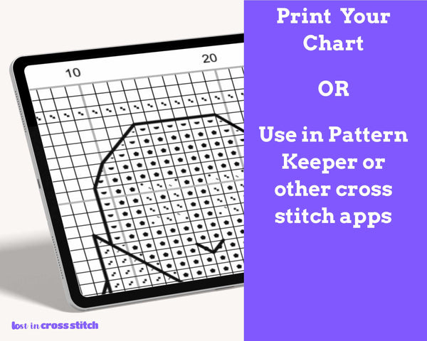 Cross Stitch Bookmark Pattern: Bookish Ghost, Finishing My TBR Pile