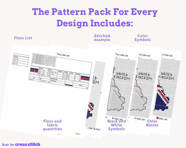 Central Asia Cross Stitch Pattern Bundle