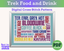 Starship Food and Drinks Cross Stitch Pattern PDF