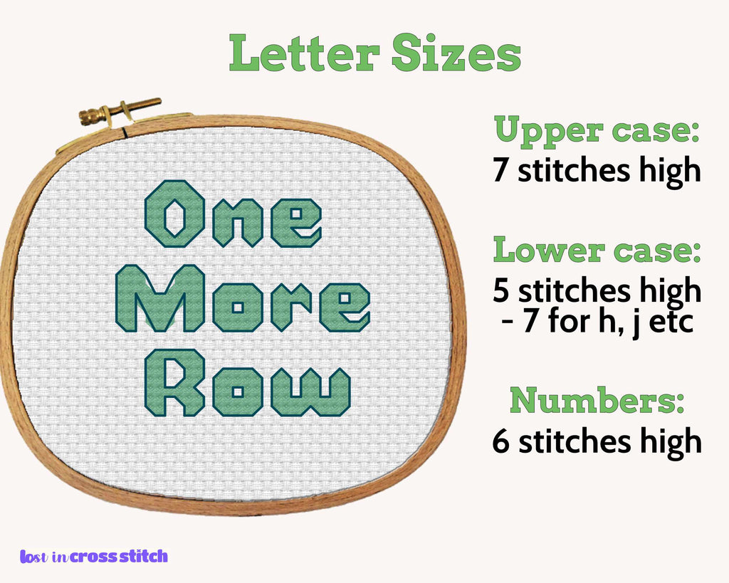 Puff Letters Cross Stitch Alphabet