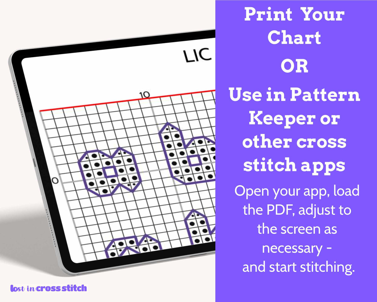 Puff Letters Cross Stitch Alphabet