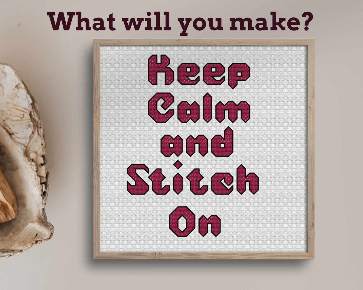 Puff Letters Cross Stitch Alphabet