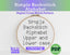 Simple Backstitch Alphabet Cross Stitch Pattern