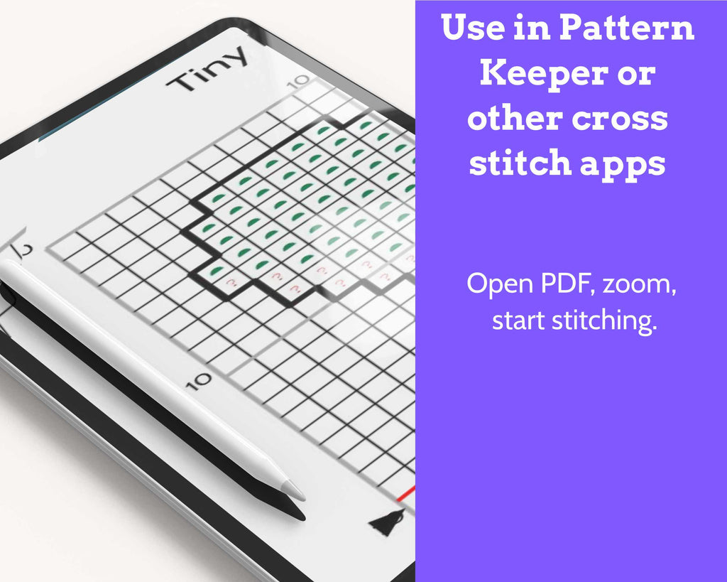 Martinique Cross Stitch Pattern: Mini Flag Map