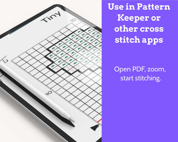 Martinique Cross Stitch Pattern: Mini Flag Map