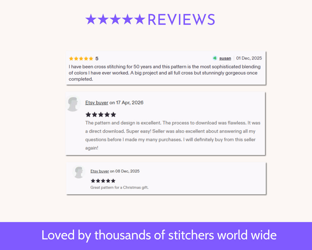 Desert Pyramids Cross Stitch Pattern PDF