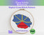 Réunion Cross Stitch Pattern: Tiny Flag Map