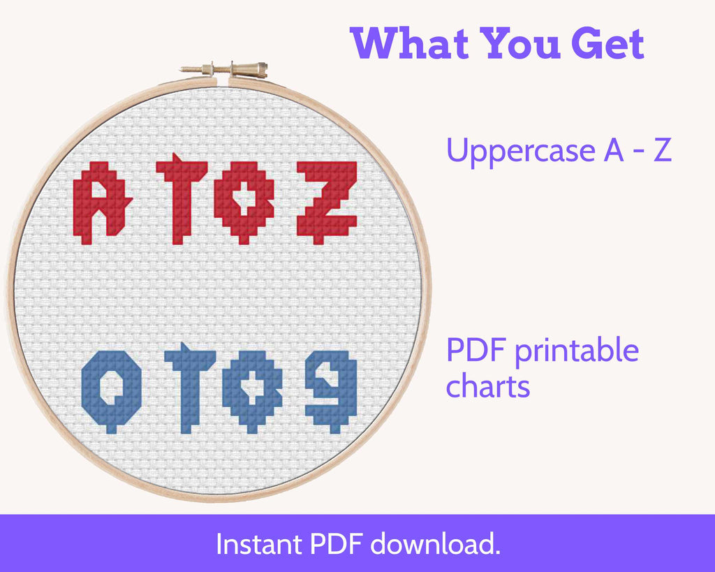 Spooky Ghost Cross Stitch Alphabet: Bloody Halloween Font