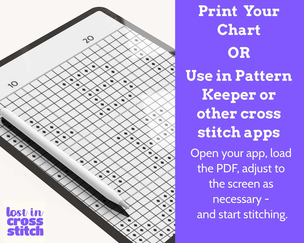 Varsity Cross Stitch Alphabet: Block Capitals and Numbers